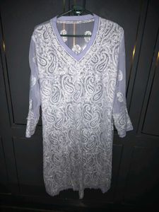 Elegant pastel blue Chikankari Kurta