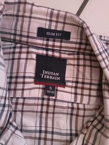 Indian Terrain Slim Fit Plaid Shirt(new)