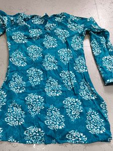 Blue Short Kurti