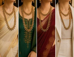 Elegant Indian Necklace and Earring Set