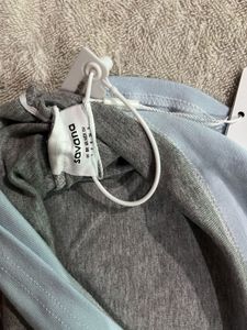 Grey Mock Neck Layered Long Sleeve Top s,m fit