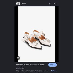 Zudio White Buckle Kitten Heels
