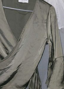 Silky Wrap Top