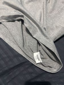 Savana Grey Lace Trim V-Neck Tank Top