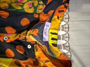 Boho Patchwork Print Blouse