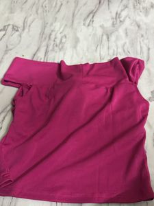Chic Off-Shoulder Top with Rose Detail