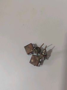 Sparkling Square Crystal Earrings