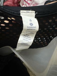 Lululemon Black Mesh Tank Top