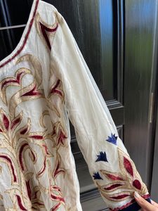 Applique embroidery with hand work kurta