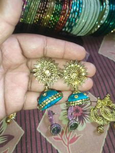 Assorted Jhumka Earrings 2 Set