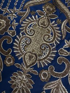 Heavy embroidery suit with Pure chiffon duppatta