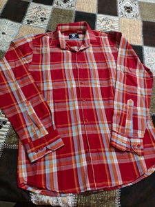 new check red shirt