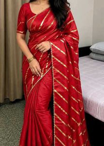 NEW RED SAREE