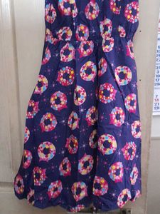 Cute Donut Print Sleeveless Dress