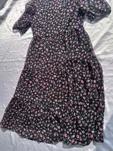 MAX Floral Print Button-Down Dress