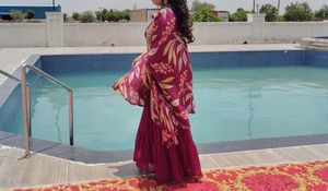 Three Piece Set Blouse Shrug And Sharara