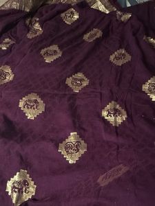 Elegant Silk Saree with Peacock Motifs