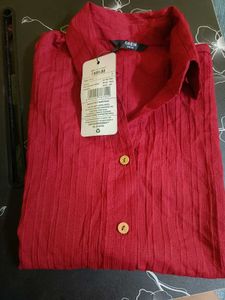 Sleeveless Red Tunic Top