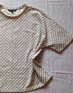 Chic Geometric Print Top