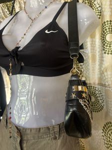 Y2K Cargo Pants &amp; Sports Bra Set