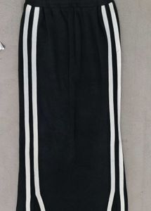 Sporty Stripe Maxi Skirt with top
