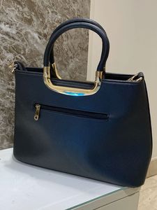 Graceful black Cut Work Women Handbag