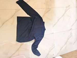 Men's Navy blue Long Sleeve Shirt