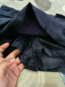 Mini Velvet Skort