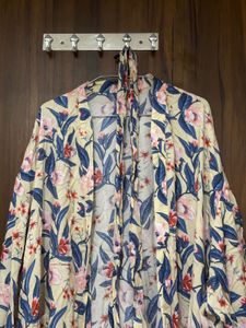Floral Print Kimono