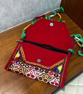 Banjara Embroidered Clutch Bag + Sling