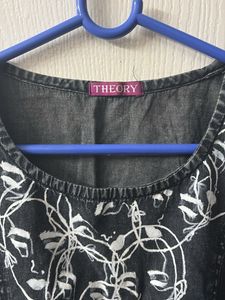 Theory Denim Painted Sleeveless Top