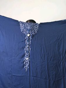 Elegant Navy Embroidered Kurta