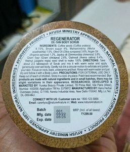 De Tan Body Scrub Regenerator