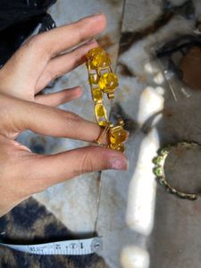 Gemstone Bangle Bracelet Set