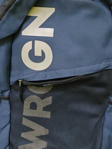 Dark Blue Backpack with 'GN WRC' Graphic