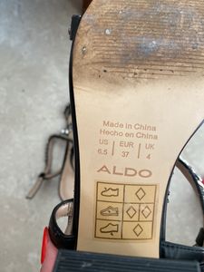 ALDO Black Chain Detail Heels