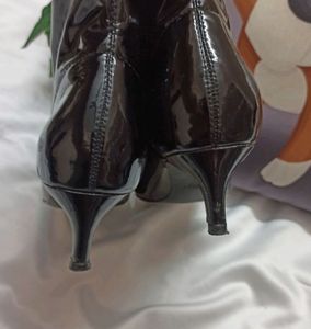 Zara Ankle Boot (patent shiny Pu Leather)