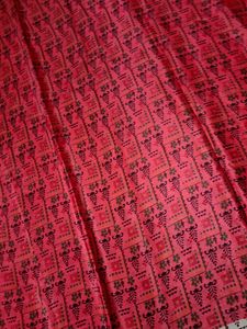 Red Silk Material 1.9 Metres