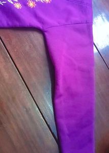 Purple Casual Sweater