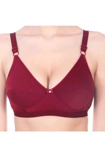 Maroon Comfort non padded Bra