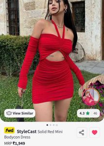 Red Bodycon Mini Dress
