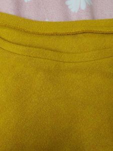 Mustard Yellow Skater Skirt