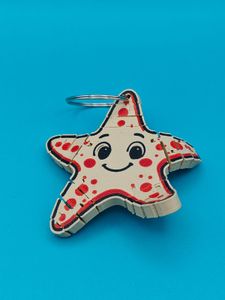 Cute Starfish Puzzle Toy Keychain