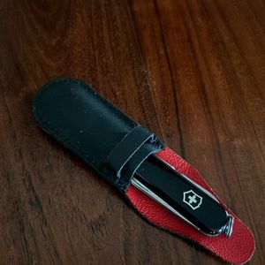 Black Leather Pouch Case for Pen drives