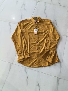 Vatikan City Mustard  Button-Down Shirt - XL