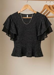 Sparkly Ruffle Top