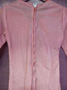 PINK GLITTER KURTI