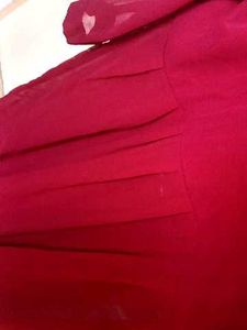 Beautiful Red Ethnic Gown side slits