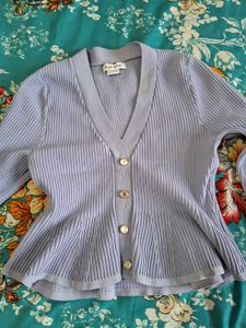 Vintage Periwinkle Cardigan