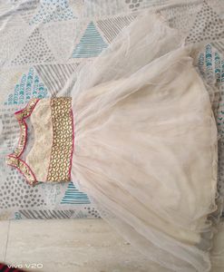 Net Frock Cream Color Good Condition Size Is 16 Fo